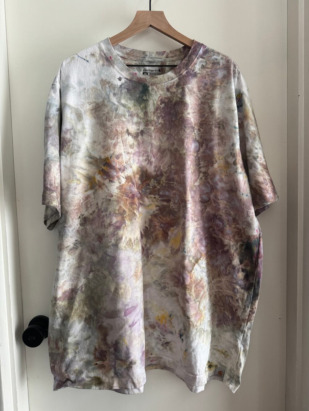 CARHARTT hand ice dyed relaxed fit tshirt 3XL TALL